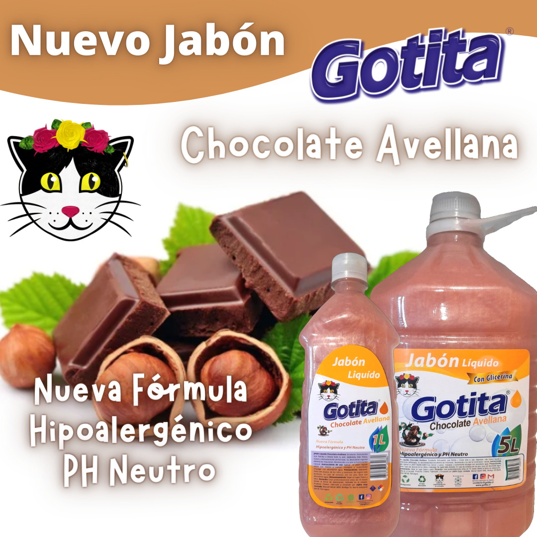 Nuevo Jabón Gotita Chocolate Avellana