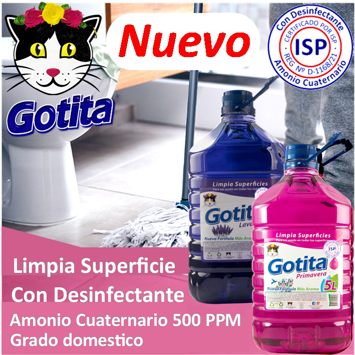 Limpia Superficies con Desinfectante